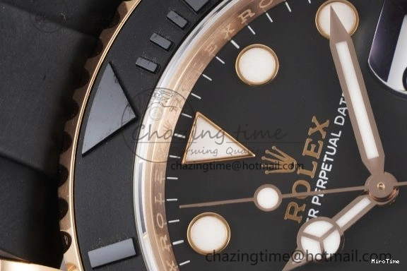 MiroTime 0508 Yacht-Master 116655 VSF 1:1 Best Edition Black Ceramic Bezel on Oysterflex Rubber Strap VS Practical 2096